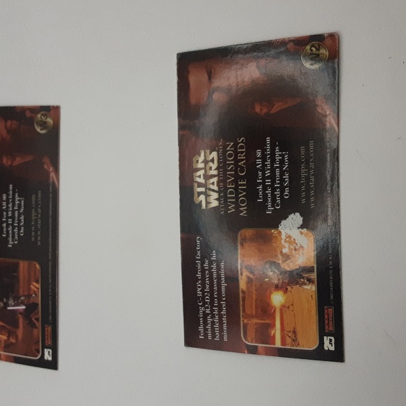 Vintage Star Wars Topps Wide-screen Attack of the Clones Movie Cards - Picture 12 of 13